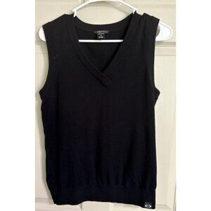Oakley Top Hill Sweater Vest Medium Golf Tennis Athletic Stretch Black Sporty